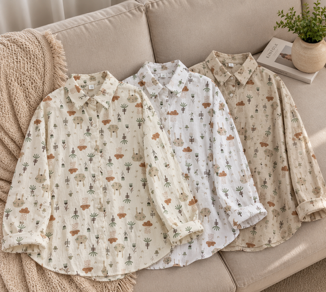 شومیز نخ کتان تابستونی کد :2960