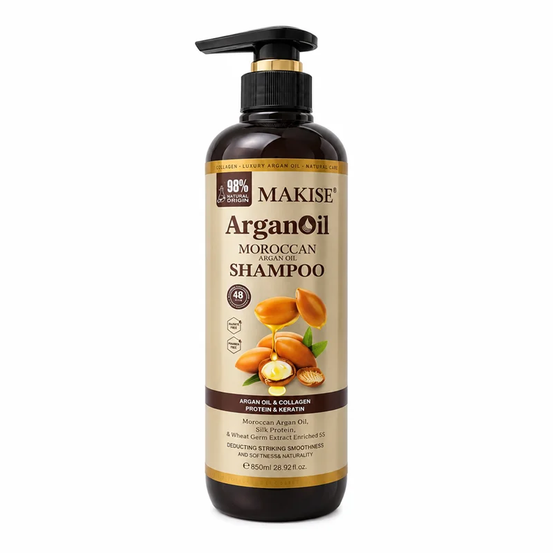 شامپو کراتینه و تقویت کننده پیاز مو برند مکیسه کانادایی MAKISE HAIR SHAMPOO کد 3052