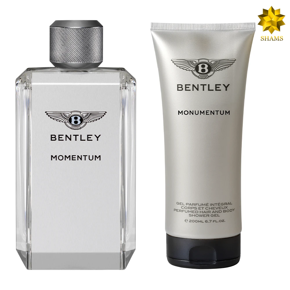 Bentley Momentum Edt 100ml ست همراه با ژل شستشوی بدن و عطر مو 200 میل  کد 2993