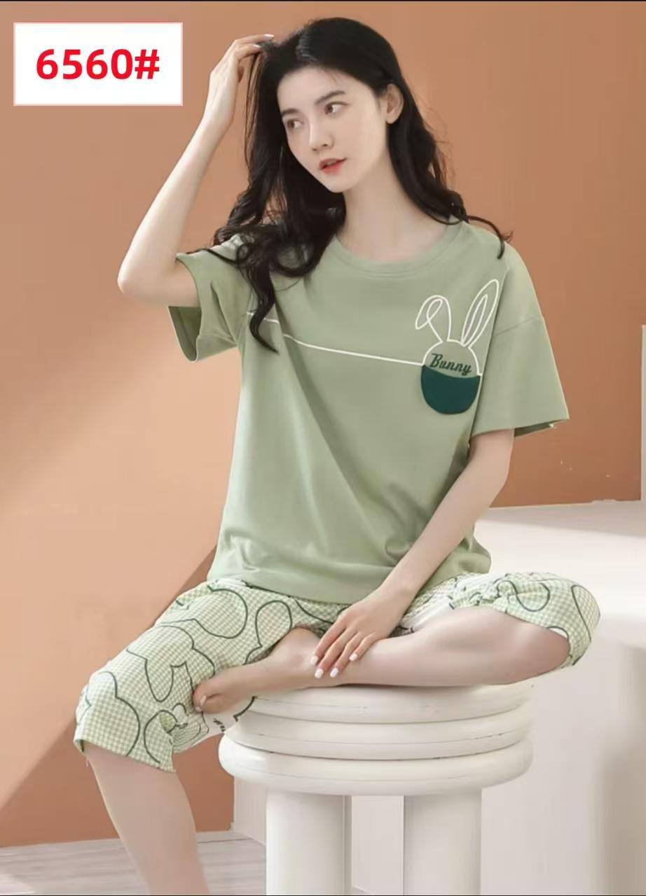 ست بلوز شلوار نخی پنبه کد : 2927