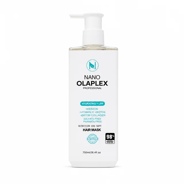 ماسک مو نانو اولاپلکس آمریکایی ابریشم ساز خالص مو کد 3120