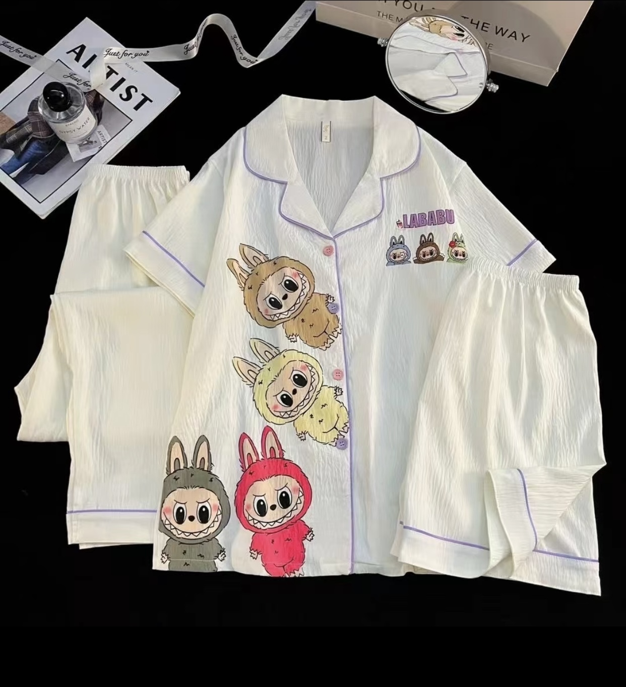 ست سه تیکه نخ موسلین کد 3009