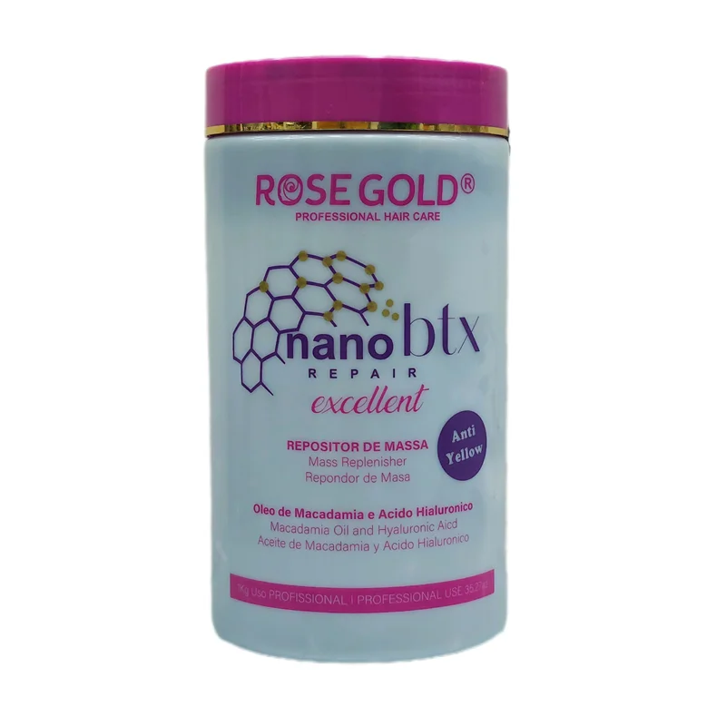 نانو بوتاکس ضد زردی رزگلد ساخت برزیل nano botox rose gold کد 3079