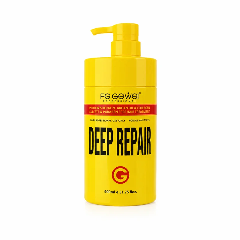 ماسک مو ترمیم کننده عمیق پاستا نانو اف جی زرد FG Gewel Deep Repair 900ml کد 3058